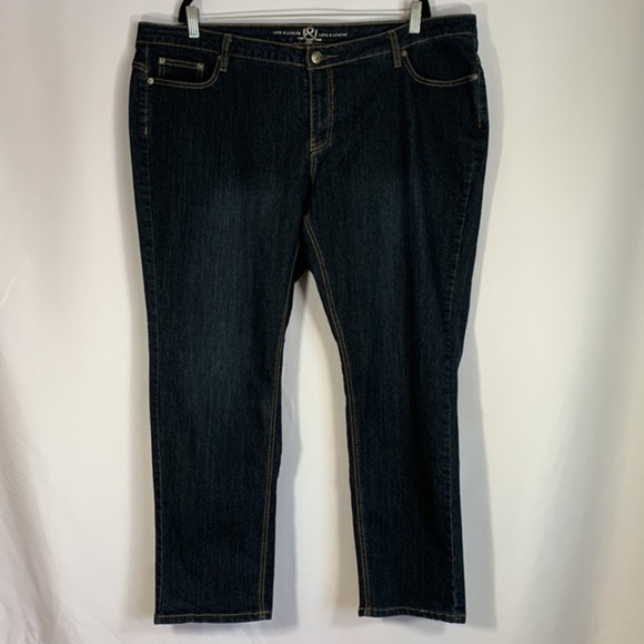 Love & Legend Dark Blue Straight Jeans - Picture 1 of 9